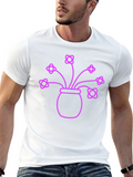 Modern Flower Pot T-Shirt