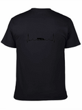Truck Driver Heartbeat T-Shirt - Black