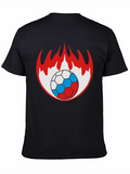 Flaming Soccer Ball Graphic Tee