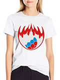 Flaming Soccer Ball Graphic Tee