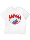 Flaming Soccer Ball Graphic Tee