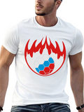 Flaming Soccer Ball Graphic Tee
