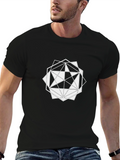 Geometric Starburst Graphic Tee - Modern Design