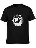Geometric Starburst Graphic Tee - Modern Design