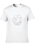 Geometric Starburst Graphic Tee - Modern Design