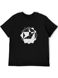 Geometric Starburst Graphic Tee - Modern Design