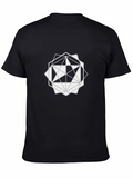 Geometric Starburst Graphic Tee - Modern Design