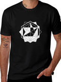 Geometric Starburst Graphic Tee - Modern Design