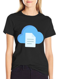 Cloud File Black T-Shirt