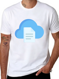 Cloud File Black T-Shirt