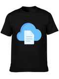 Cloud File Black T-Shirt
