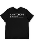 Ambitious Definition Graphic Tee - Black