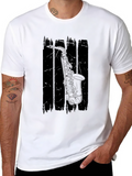Saxophone Graphic Black T-Shirt - Musician Style