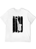 Saxophone Graphic Black T-Shirt - Musician Style