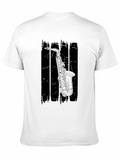 Saxophone Graphic Black T-Shirt - Musician Style