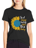 Sunflower Be a Daisy Graphic T-Shirt