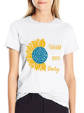 Sunflower Be a Daisy Graphic T-Shirt