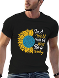 Sunflower Be a Daisy Graphic T-Shirt