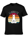 Llamaste Yoga T-Shirt - Meditating Llama Graphic Tee