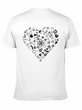 Science Heart T-Shirt - Geeky Love Tee