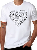 Science Heart T-Shirt - Geeky Love Tee