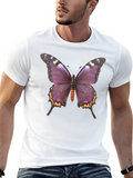 Butterfly Graphic Tee - Stylish Black T-Shirt