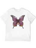 Butterfly Graphic Tee - Stylish Black T-Shirt