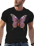 Butterfly Graphic Tee - Stylish Black T-Shirt