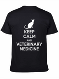 Keep Calm Veterinary Medicine Black T-Shirt