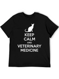 Keep Calm Veterinary Medicine Black T-Shirt