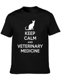 Keep Calm Veterinary Medicine Black T-Shirt