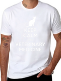 Keep Calm Veterinary Medicine Black T-Shirt