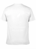 Keep Calm Veterinary Medicine Black T-Shirt