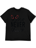 Love Never Gives Up Black T-Shirt