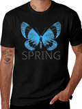 Butterfly Spring Black T-Shirt