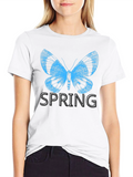 Butterfly Spring Black T-Shirt