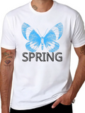 Butterfly Spring Black T-Shirt