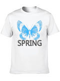 Butterfly Spring Black T-Shirt