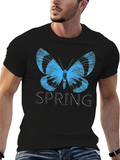 Butterfly Spring Black T-Shirt