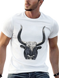 Black Bull Graphic Tee - Mens Fashion