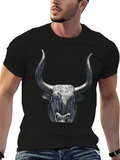 Black Bull Graphic Tee - Mens Fashion