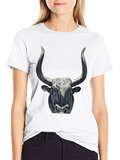 Black Bull Graphic Tee - Mens Fashion