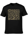 Patterned Graphic Tee - Black