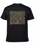 Patterned Graphic Tee - Black