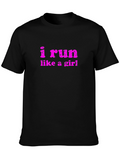 I Run Like a Girl Graphic Tee