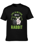 Life is Better with a Rabbit Graphic Tee