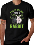 Life is Better with a Rabbit Graphic Tee
