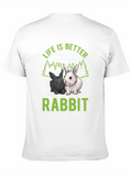 Life is Better with a Rabbit Graphic Tee
