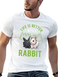 Life is Better with a Rabbit Graphic Tee