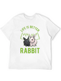 Life is Better with a Rabbit Graphic Tee